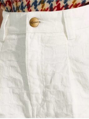 Coach White Signature Denium Shorts BNWT